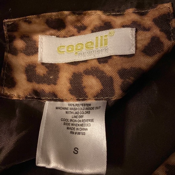 Capelli of New York Leopard Pattern Raincoat - Size Small - Picture 5 of 11
